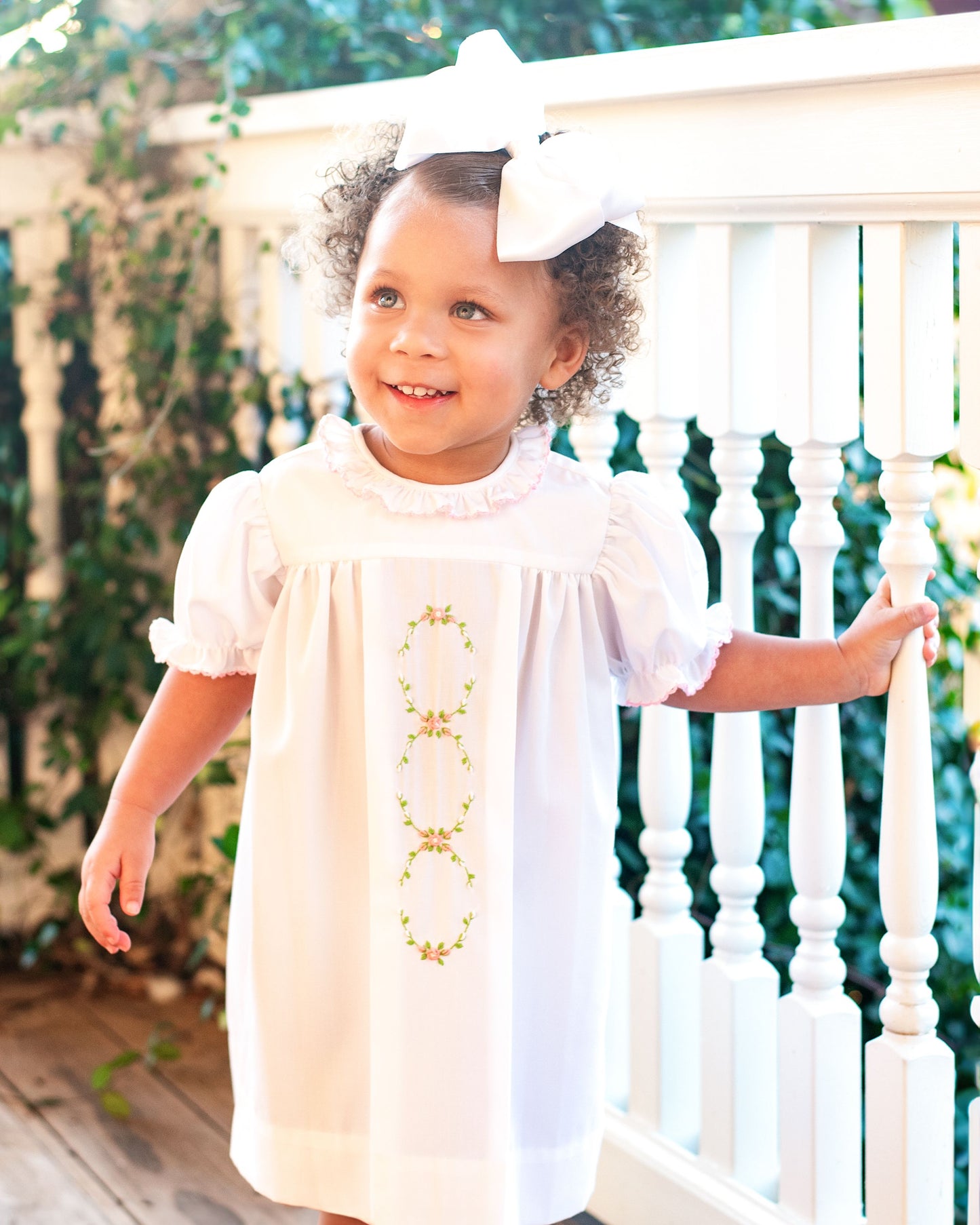 Embroidered Rosebud Dress