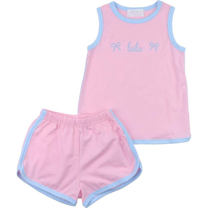 Pink And Blue Knit Play Set