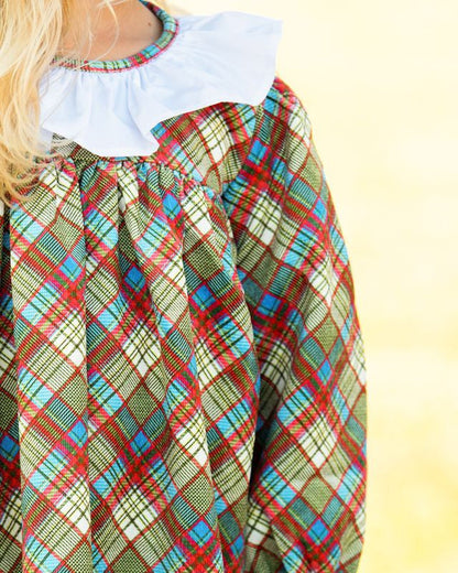 Corduroy Plaid Dress