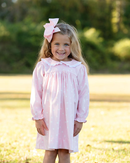 Pink Corduroy Heart Dress