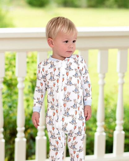 Peter Rabbit And Carrot Balloon Knit Zipper Pajamas