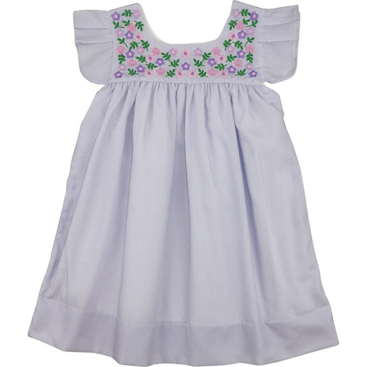 Lavender Striped Fiesta Dress