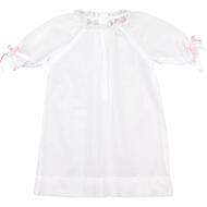 Pink Eyelet Bow Baby Gown