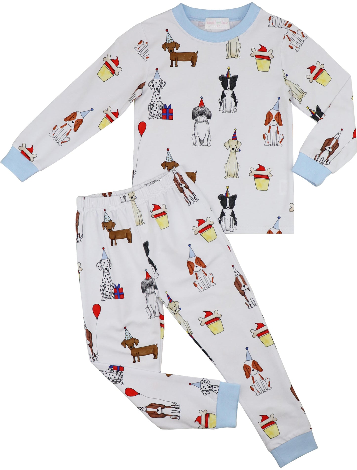 Birthday Dogs Knit Pajamas