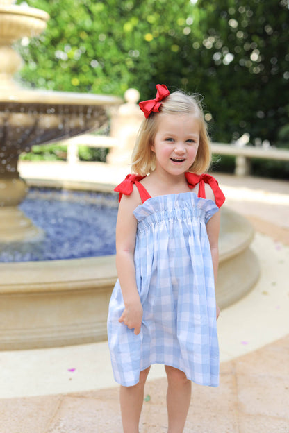 Blue And Red Buffalo Check Dress