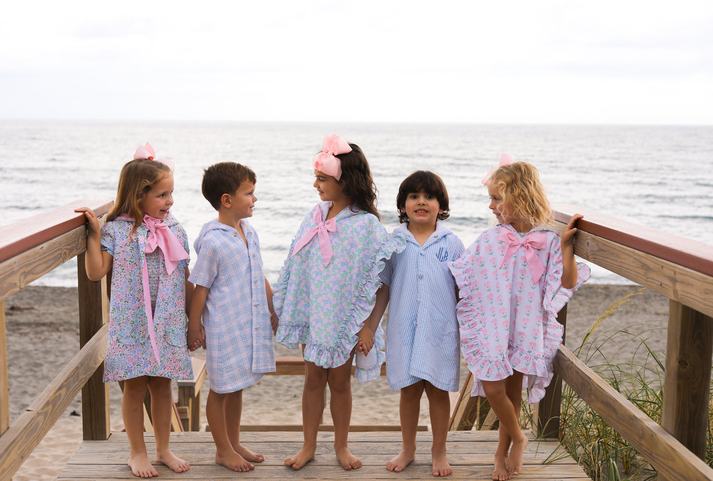 Pink Pastel Garden Print Coverup