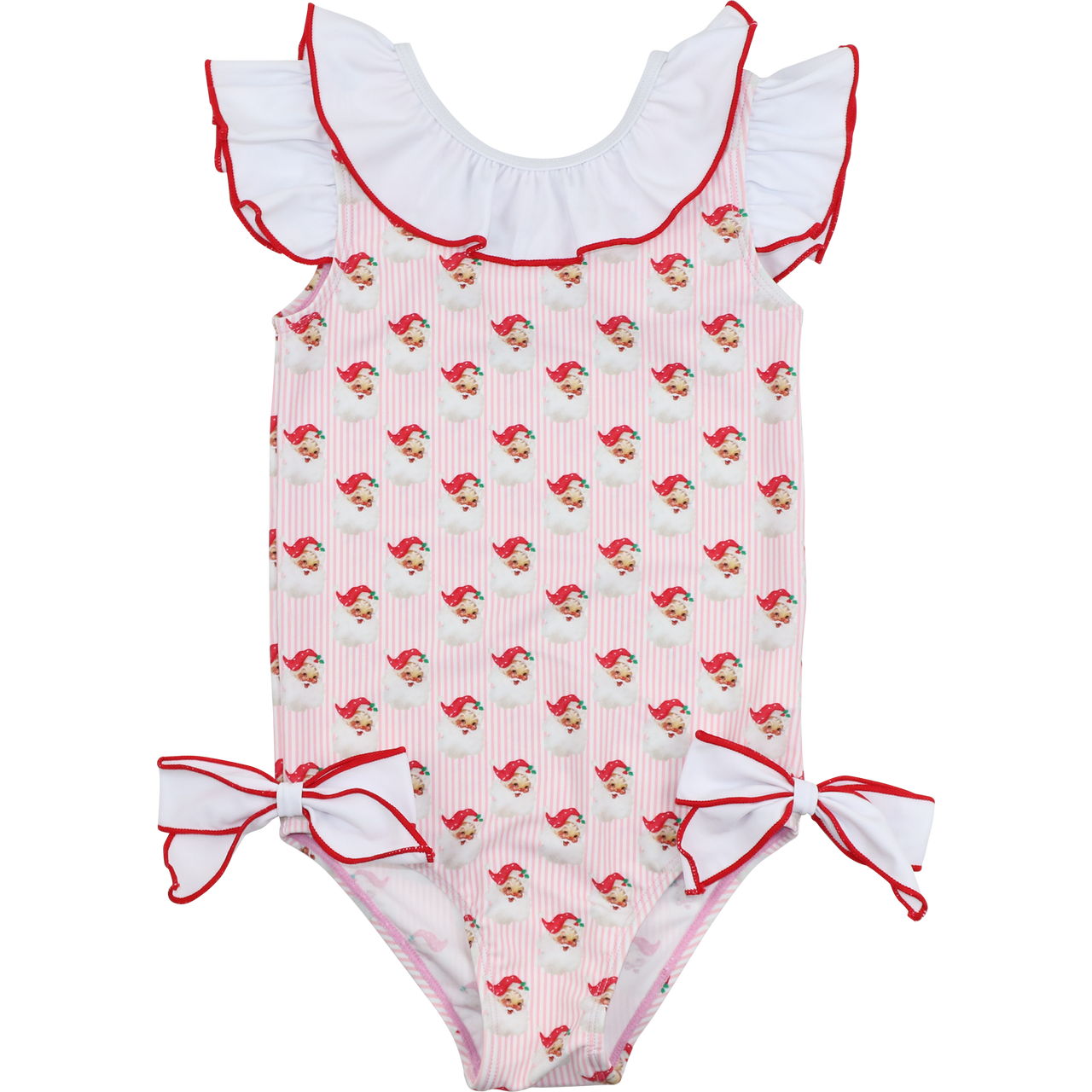 Pink Lycra Santa Swimsuit