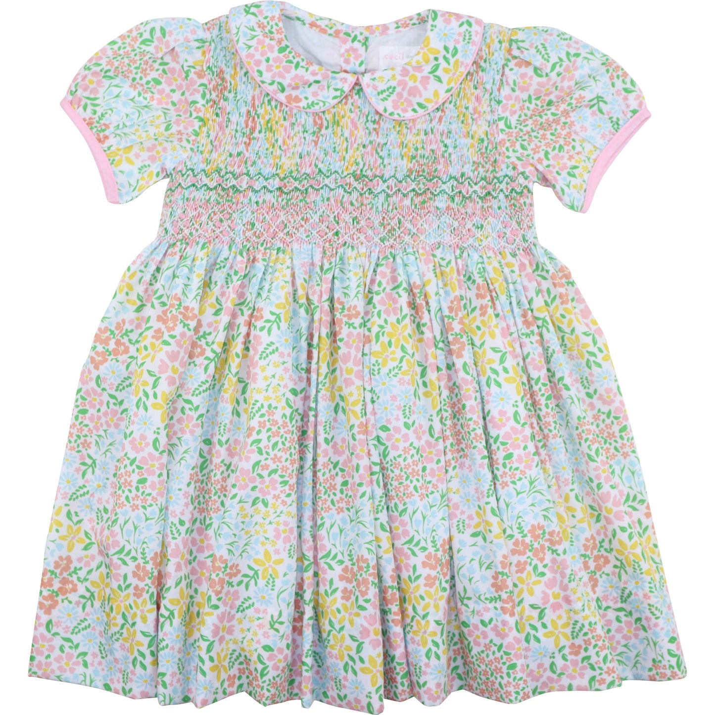 Spring Floral Smocked Dress