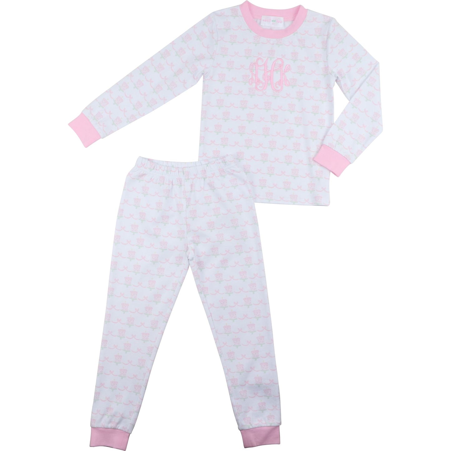 Pink Birthday Cake Knit Pajamas