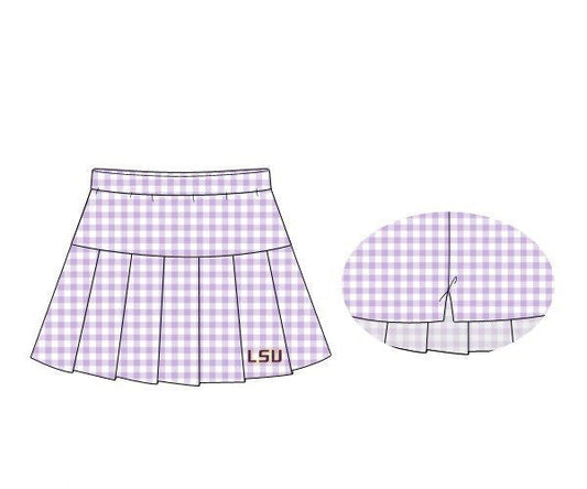 Officially Licensed Knit LSU Tennis Skirt