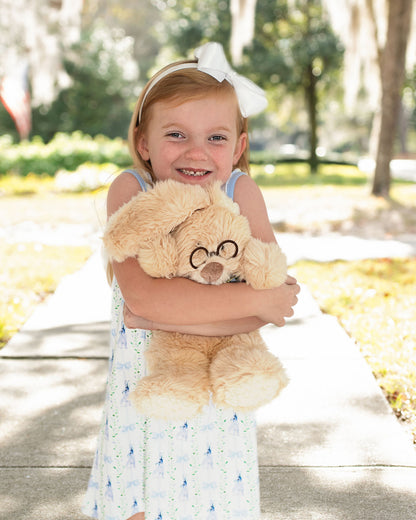 Blue Bunny And Bow Knit Play Dress