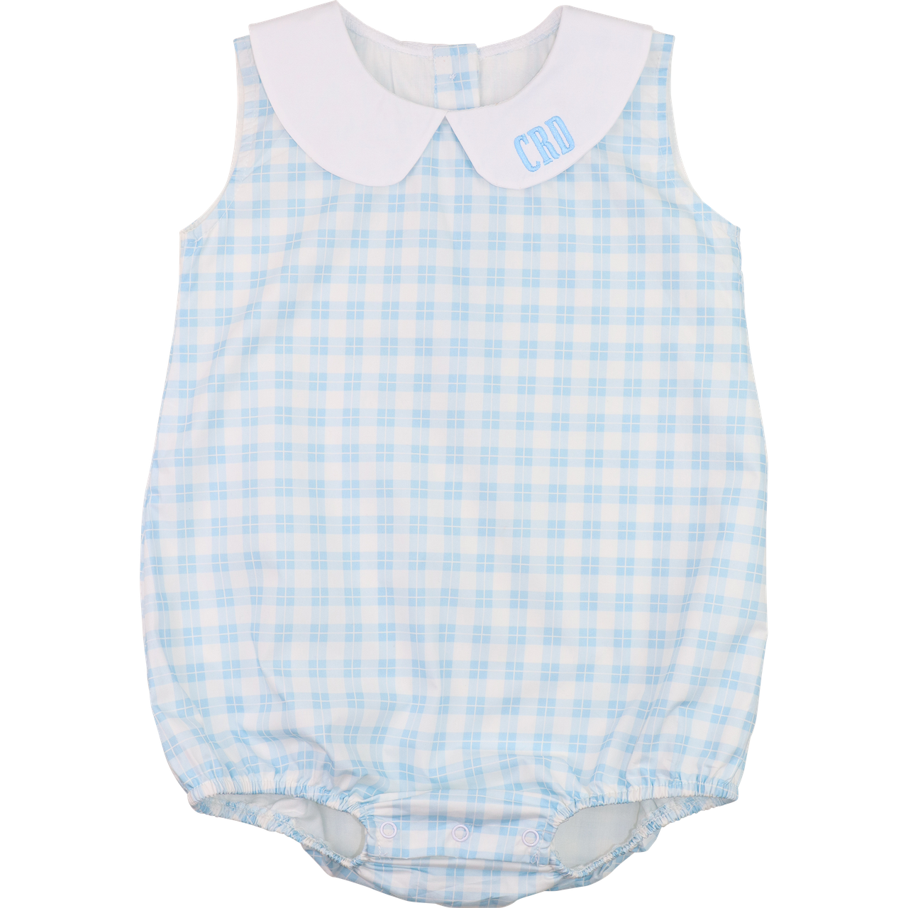 Blue And White Plaid Bubble