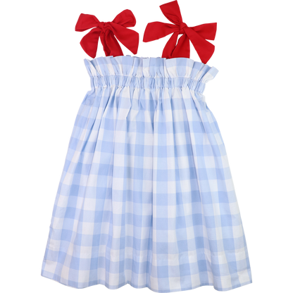 Blue And Red Buffalo Check Dress