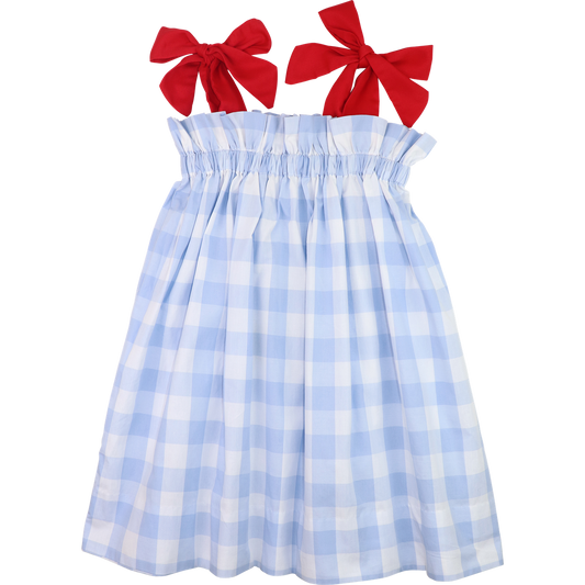 Blue And Red Buffalo Check Dress