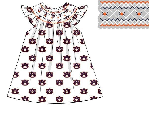 Officially Licensed Smocked Auburn Dress