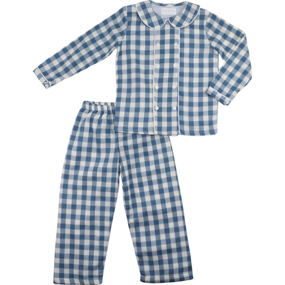 Blue Check Pant Set