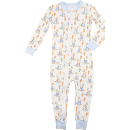 Peter Rabbit And Carrot Balloon Knit Zipper Pajamas