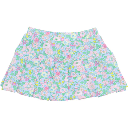 Colorful Floral Lycra Tennis Skirt