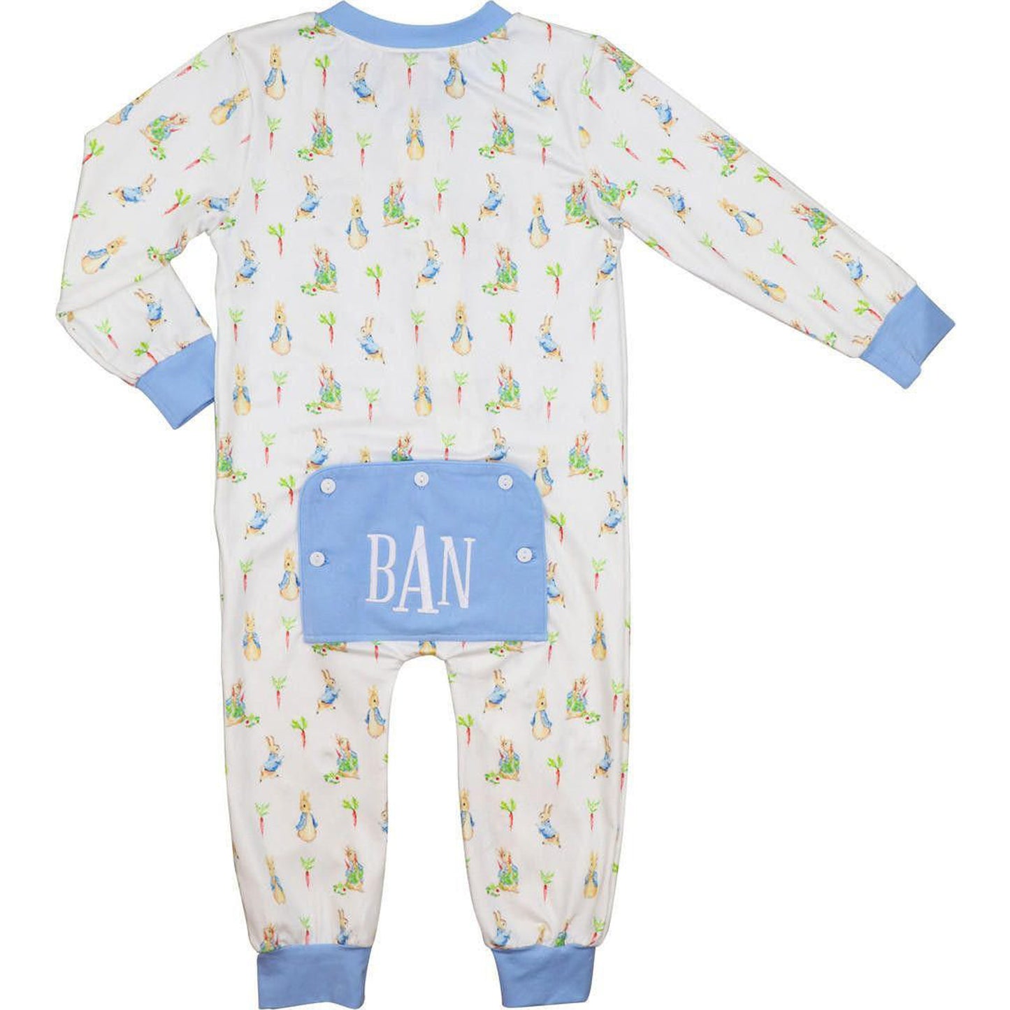 Peter Rabbit And Carrot Knit Zipper Pajamas