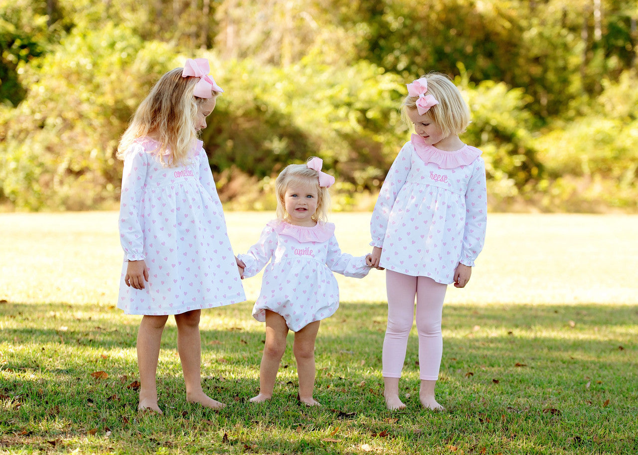 Pink Knit Hearts Bubble