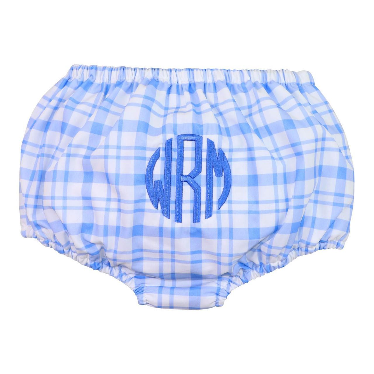 Blue Plaid Swim Bloomer