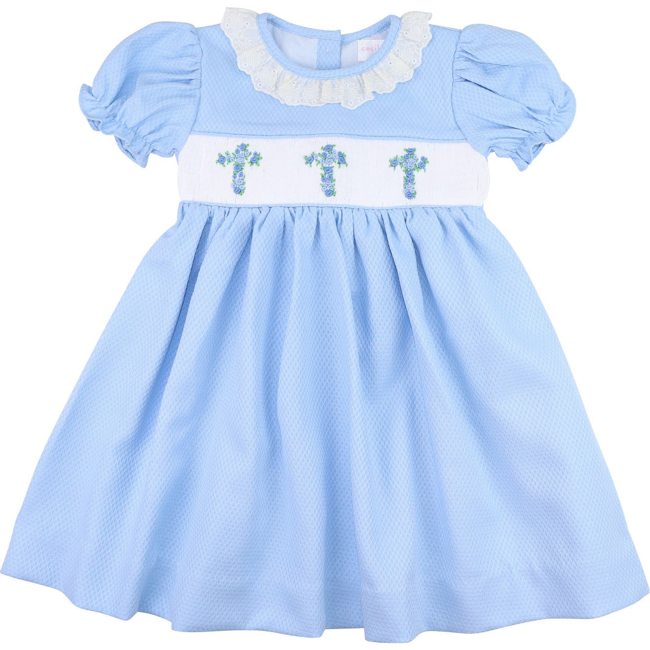 Blue Honeycomb Cross Dress