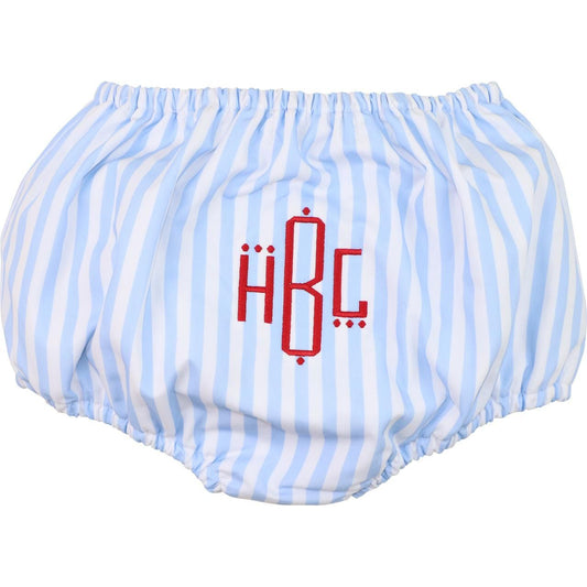 Blue And White Striped Swim Bloomer