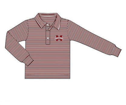 Officially Licensed Knit Mississippi State Polo Shirt