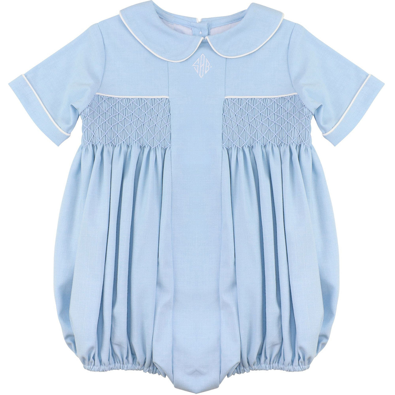 Blue Smocked Bubble