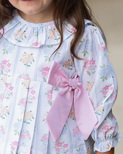 Pink And Blue Floral Bouquet Diaper Set