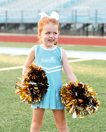 Green Striped Lycra Tennis/Cheer Dress