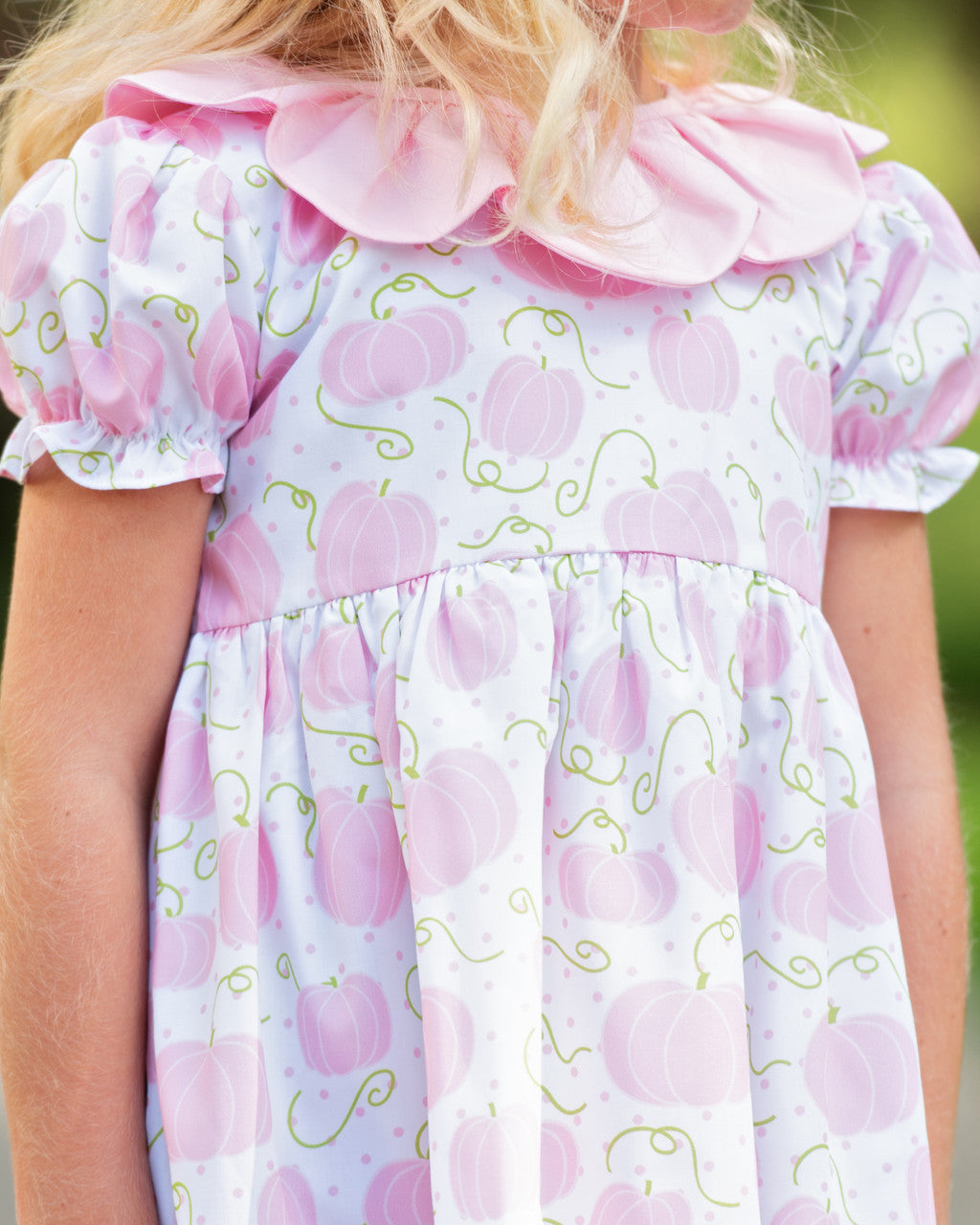 Pink And Green Pumpkin Dress