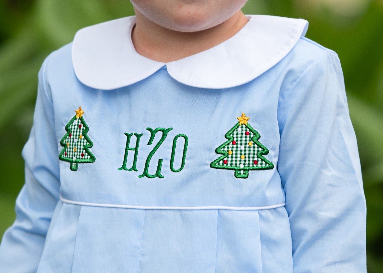 Christmas Smocked and applique hot jumper