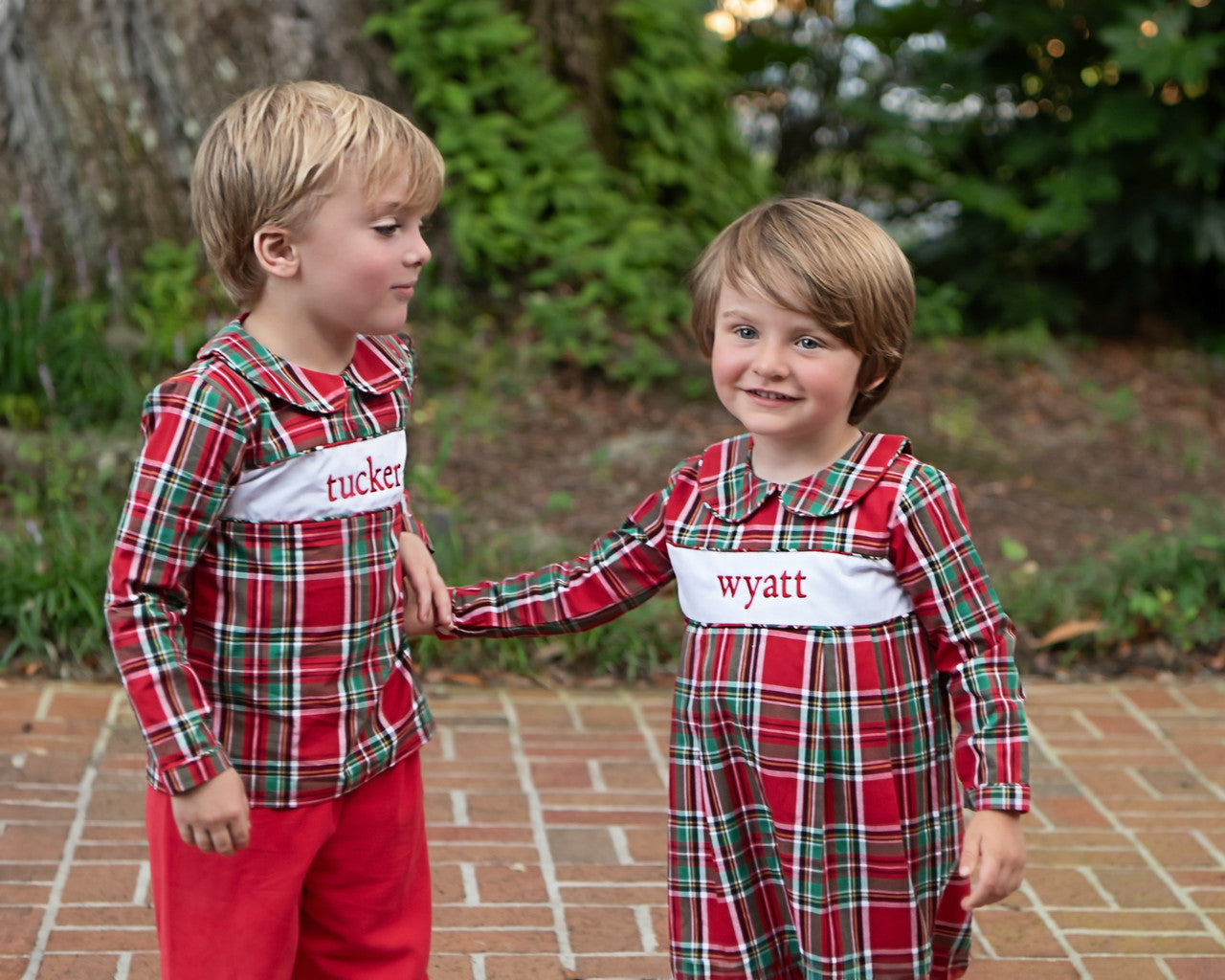 Holiday Plaid Pant Set