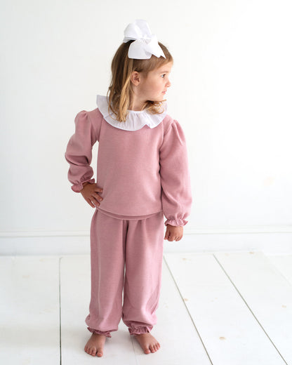 Pink Sweater Pant Set