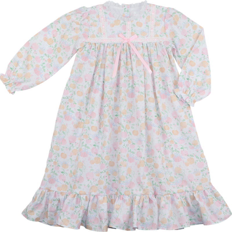 Pink And Orange Pumpkin Patch Nightgown