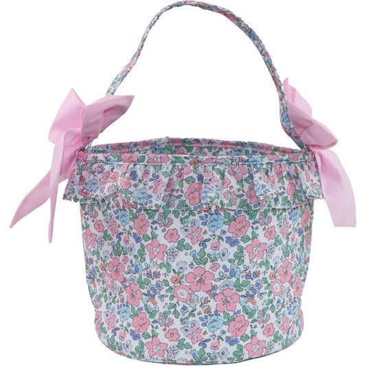 Pink Liberty Bow Easter Basket