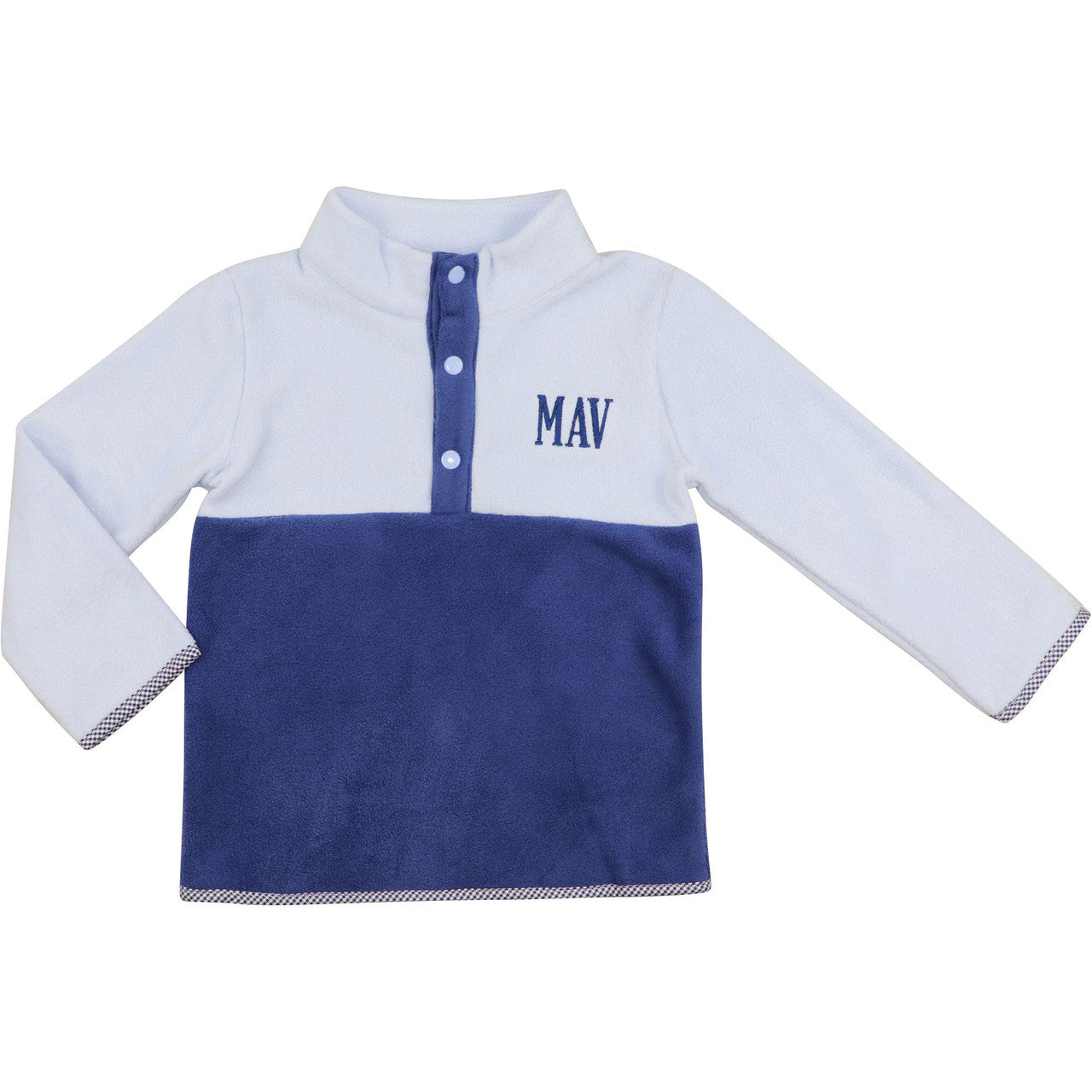 Navy And Blue Fleece Pullover