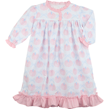 Pink Pumpkin And Bow Nightgown