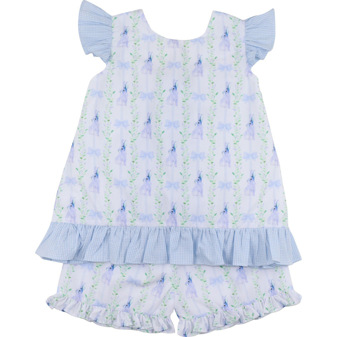 Blue Bunny Tie Back Short Set