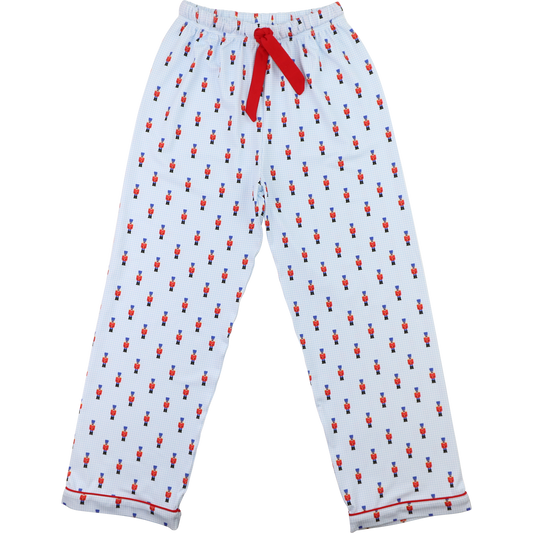 Blue Gingham Nutcracker Knit Pajama Pants