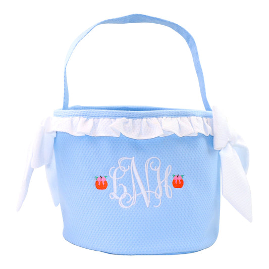 Blue And White Honeycomb Bow Bucket