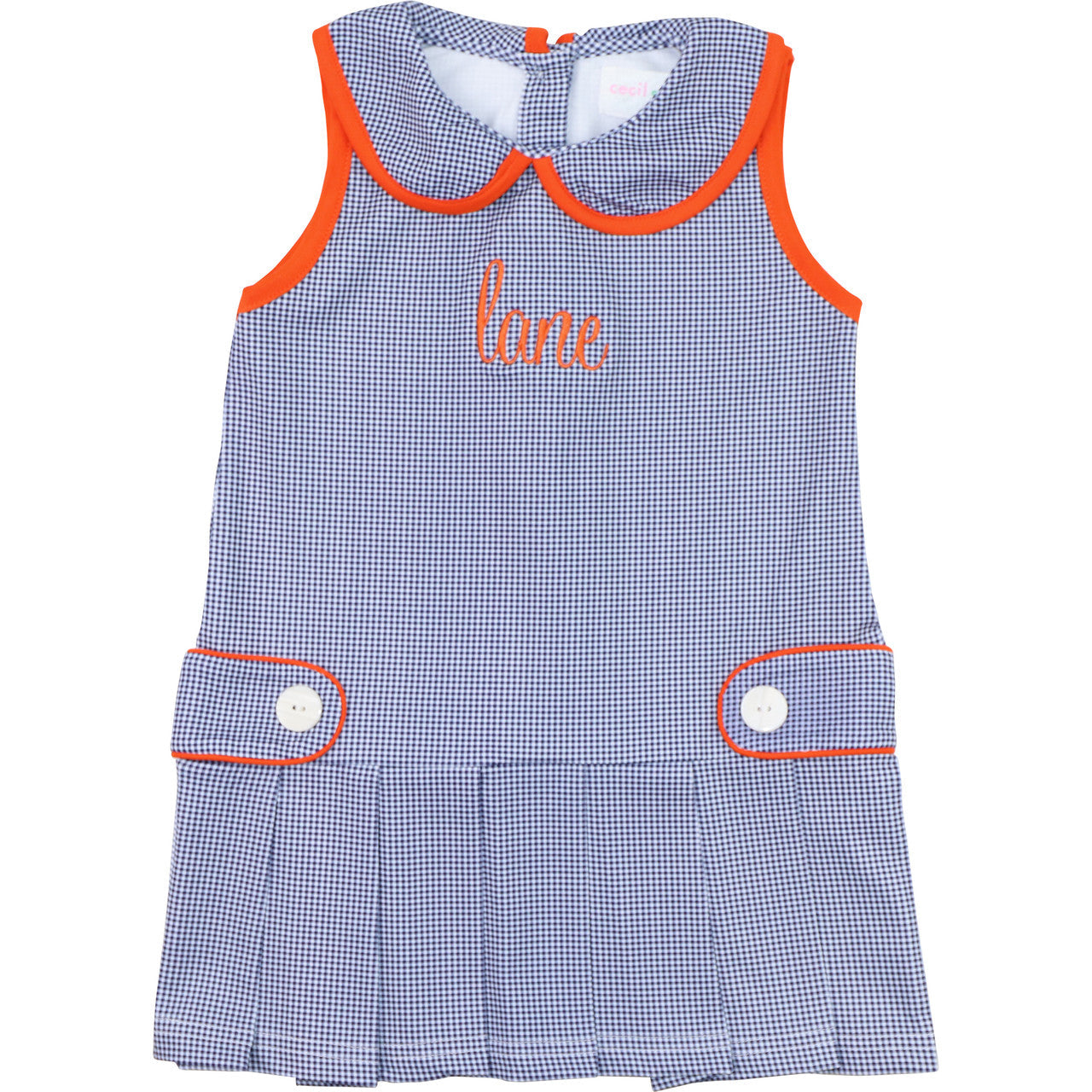 Navy And Orange Tennis Dress