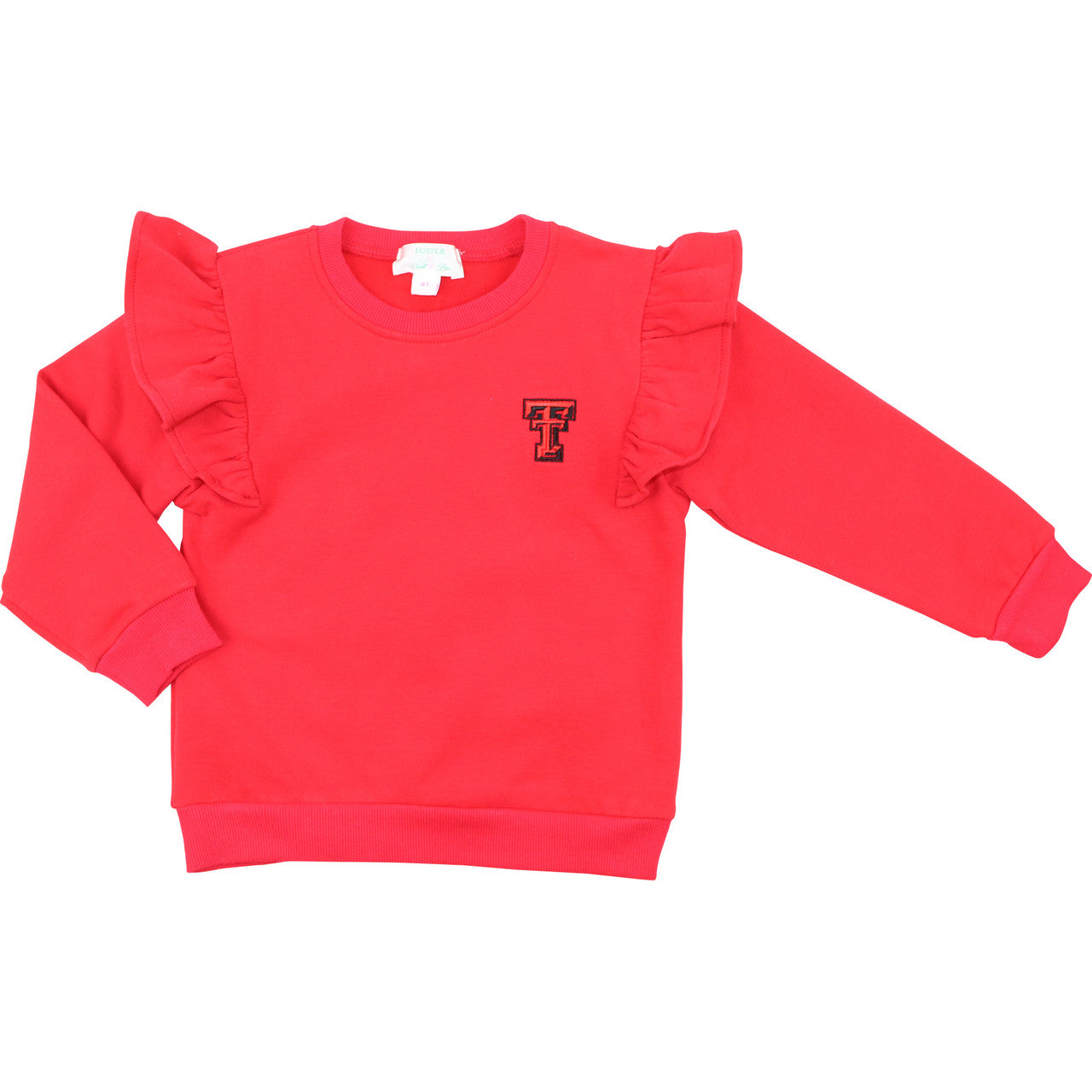 Officially Licensed Texas Tech Ruffled Sweatshirt