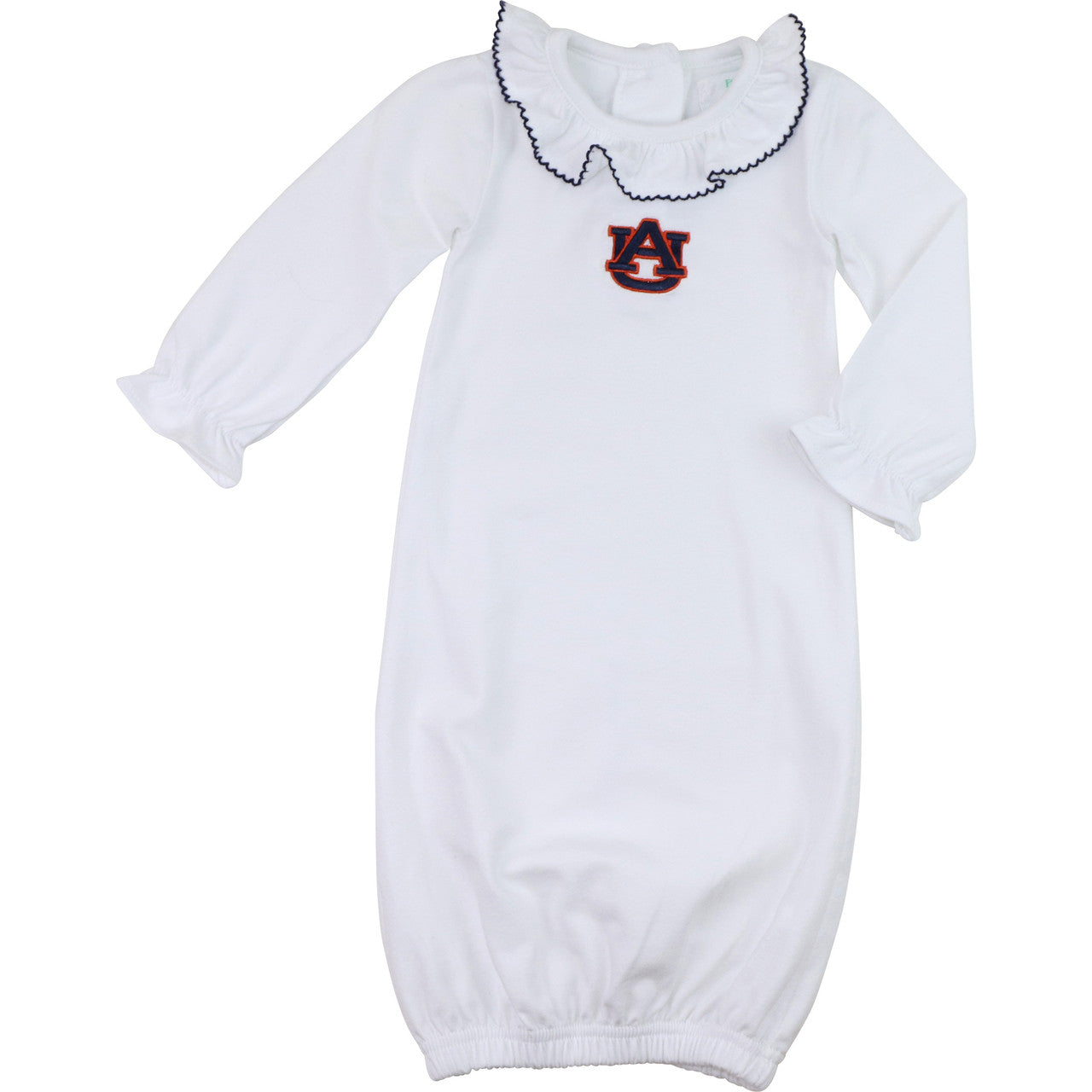 Officially Licensed Knit Ruffled Auburn Baby Gown