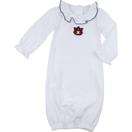 Officially Licensed Knit Ruffled Auburn Baby Gown