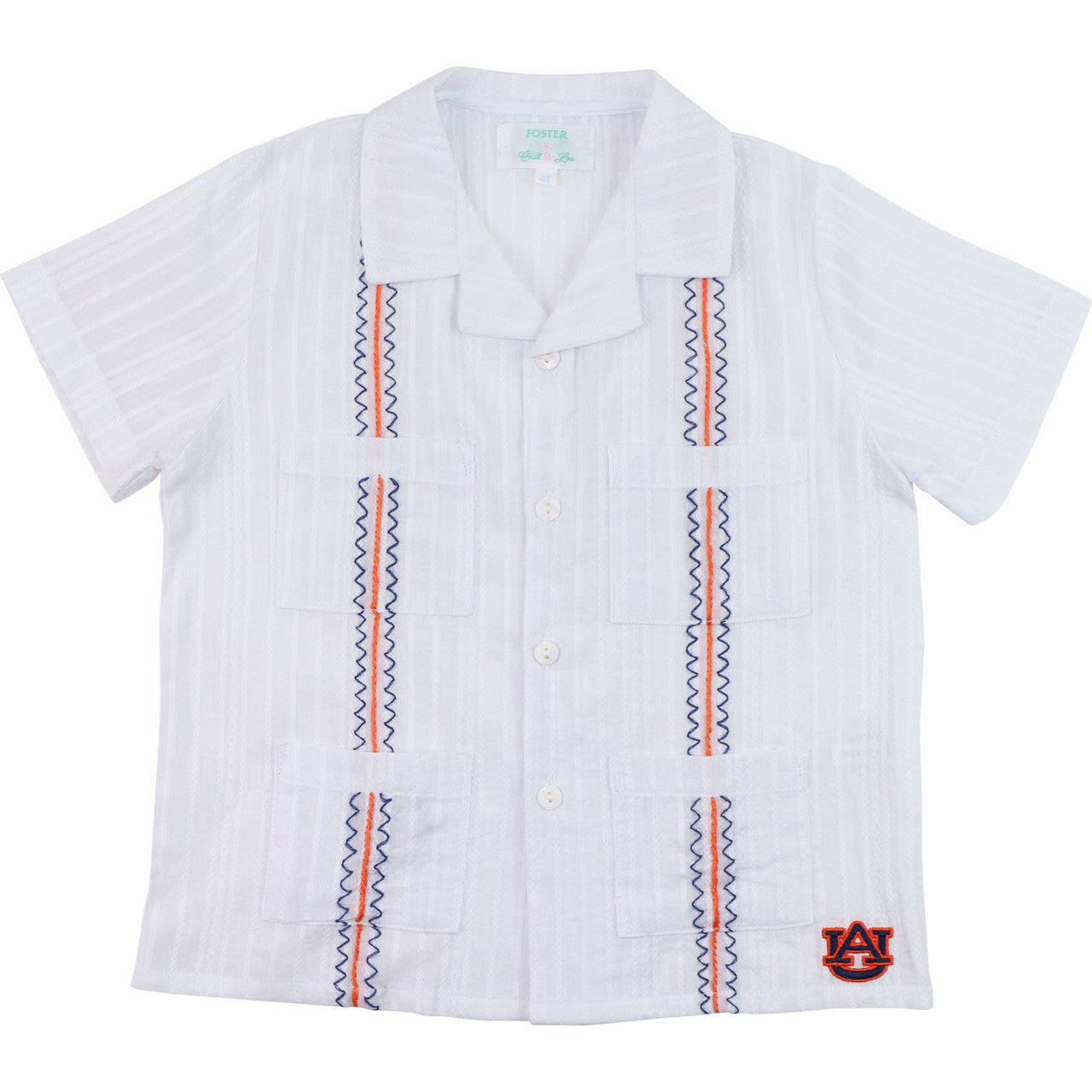 Officially Licensed Auburn Guayabera