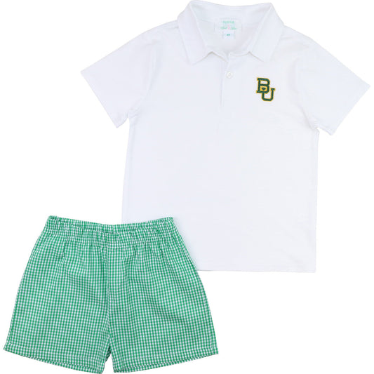 Officially Licensed Baylor Polo Short Set