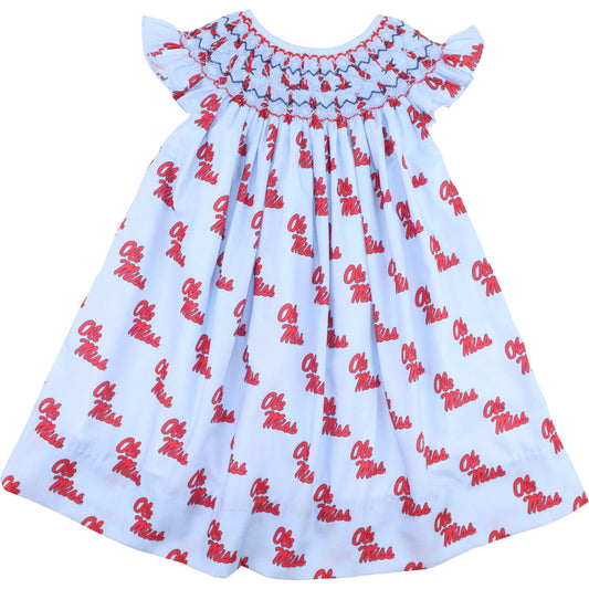 Officially Licensed Smocked Ole Miss Dress