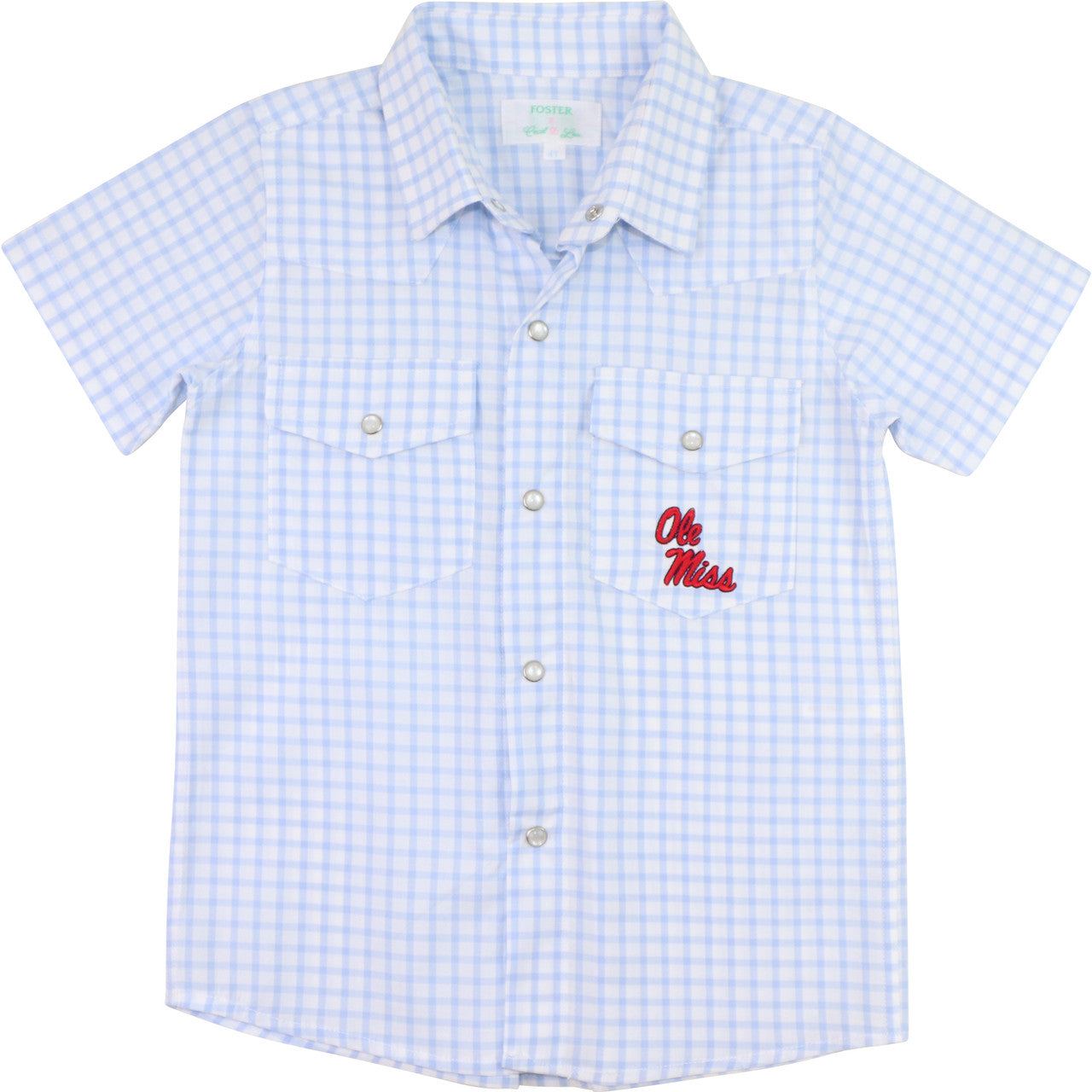 Officially Licensed Ole Miss Pearl Snap Shirt